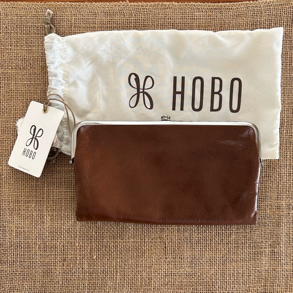 HOBO Lauren "Woodlands" Brown Leather Wallet-NWT